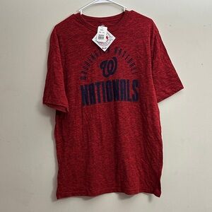 Majestic Red Nationals Baseball Tee
